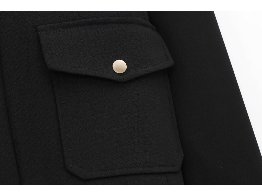 Winter 2024 Damenmode Jackenanzug mit Metallschnalle - Europäischer & Amerikanischer Stil