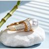 Light luxury and elegant design suitable for women's engagement and wedding rings and wedding jewelry