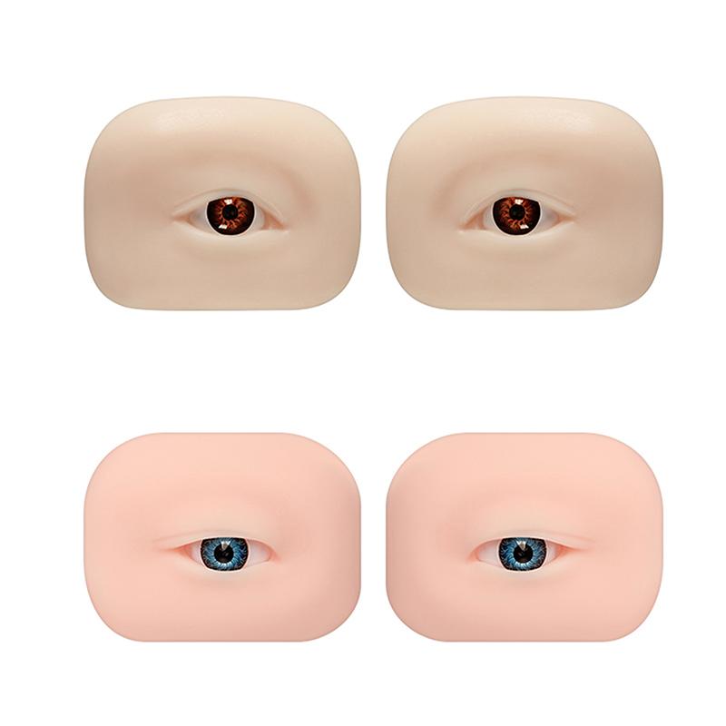 Modulo di Allenamento per Trucco in Silicone 5D Ciglia Sopracciglia Occhio Stereoscopico Strumento di Allenamento per Trucco Occhi
