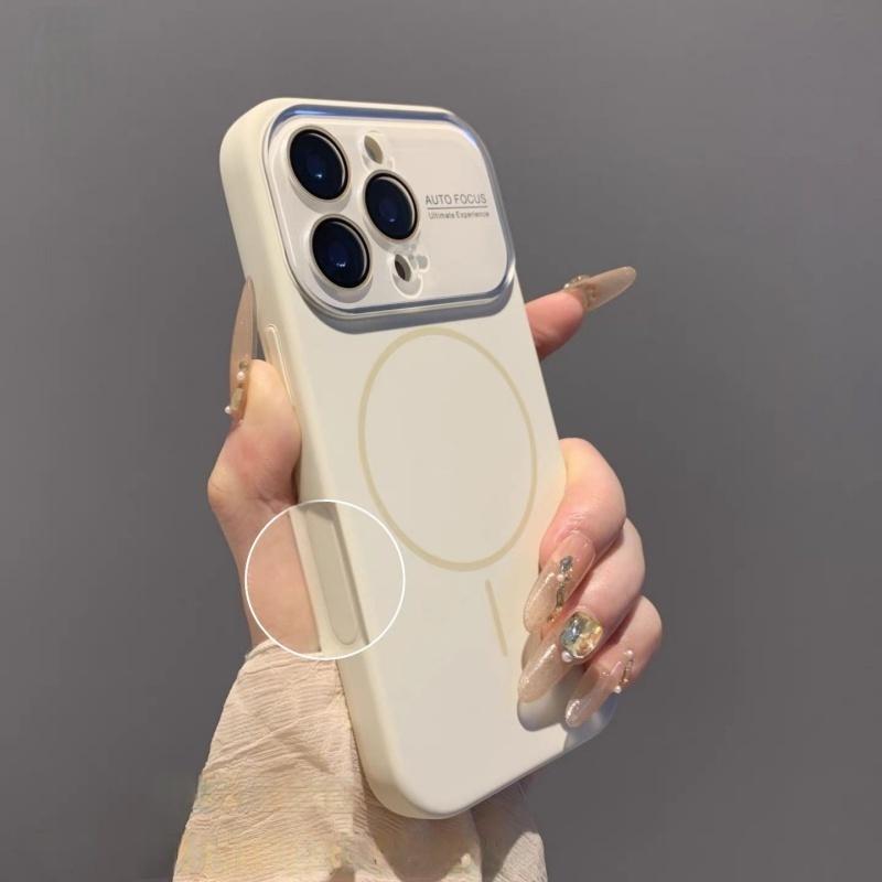 Soft Liquid Silicone Magnetic Case for iPhone 17 Air 16 15 14 13 17 Pro Max Original For Magsafe Glass Lens Protect Cover
