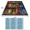 Flannel Throw Blanket Magic Bottle Bookshelf HD 3D Print,suitable for sofas,beds,offices,travel,camping chairs,warm blanket Gift