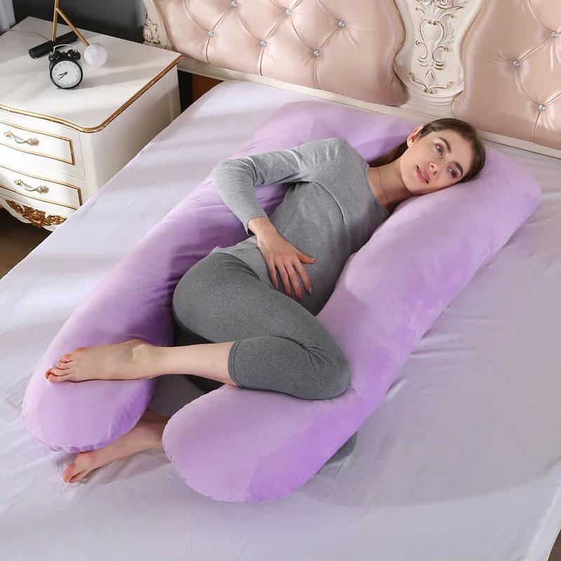 New Multifunctional Pregnant Women's Pillow Side Lying Pillow Detachable and Washable U-shaped Napping Pillow Cushion