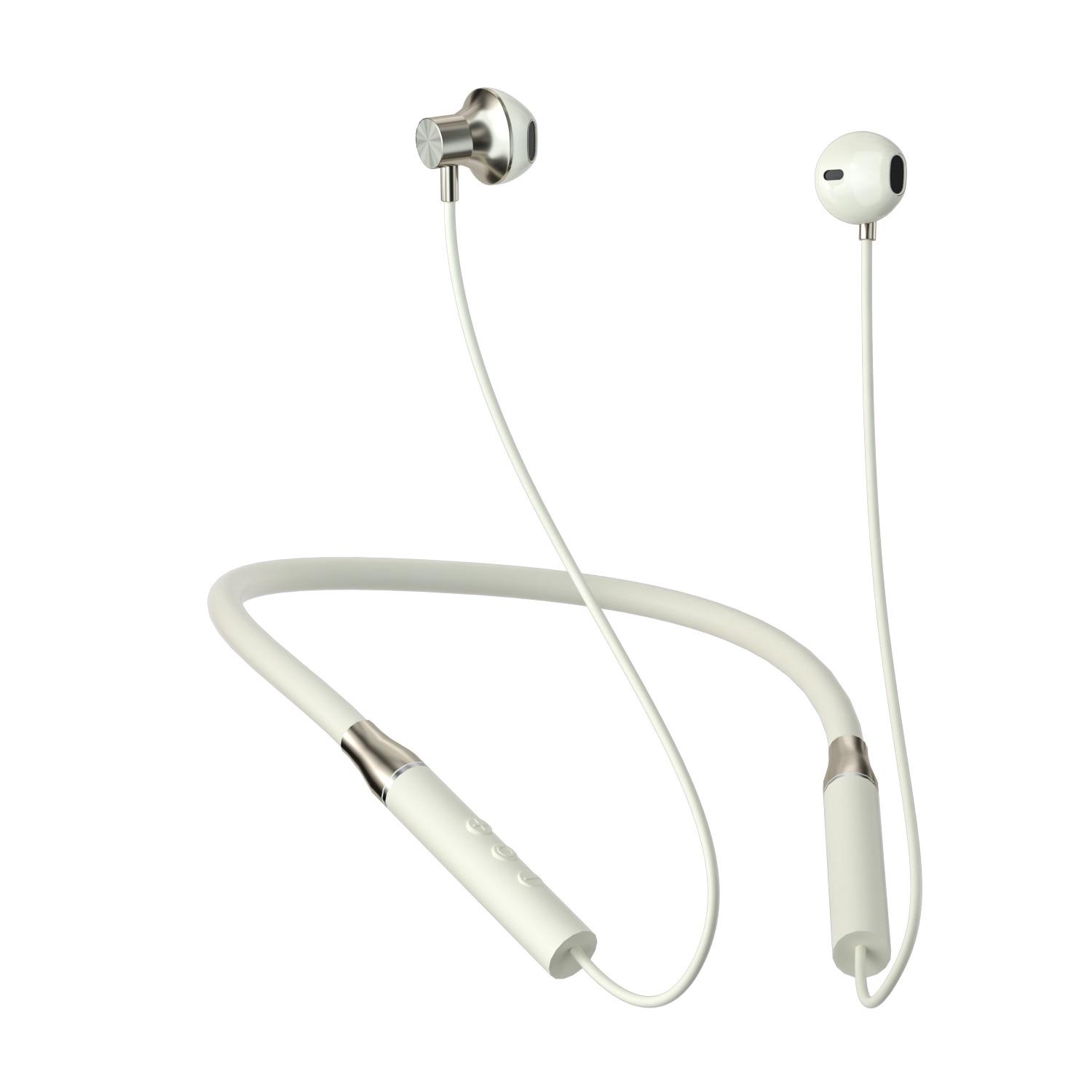 

Гарнитура Bluetooth с шейным ободом и шумоподавлением, беспроводная конструкция вкладышей 5.3, совместимая с Apple и Huawei, идеально подходит для занятий спортом