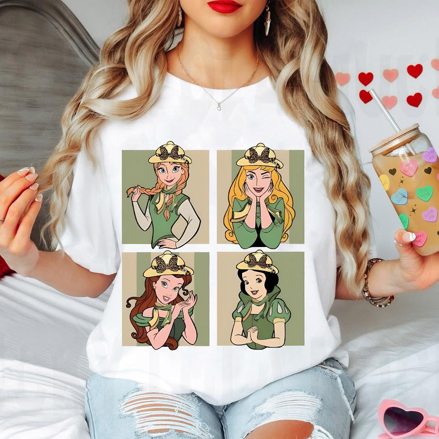 Disney Leopard Princess Animal Kingdom Shirt Safari Mode Disney Girl Trip TShirt Wild about Disney Family Vacation 2025 S