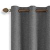 Dual-Sided Full Blackout Imitation Linen Curtains