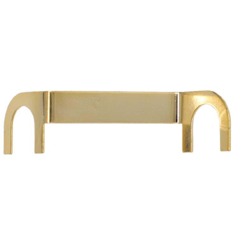 Speaker Post Link Plates 1Pair, Gold Tone Metal Bridge Plates for Home Speaker Binding Post Use and Daily Repair