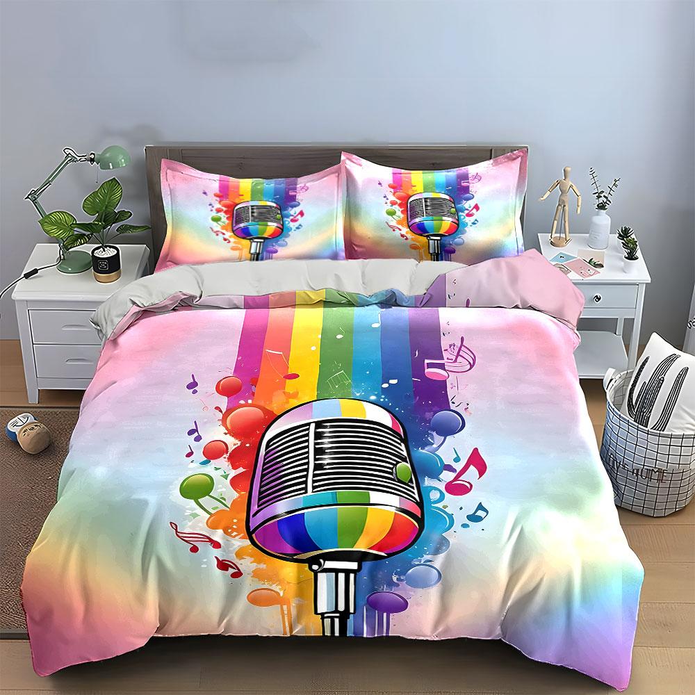 Colorful melody explosion. Bedding sets Duvet covers Pillowcases(1* Duvet Cover 2* Pillowcases without duvet insert)