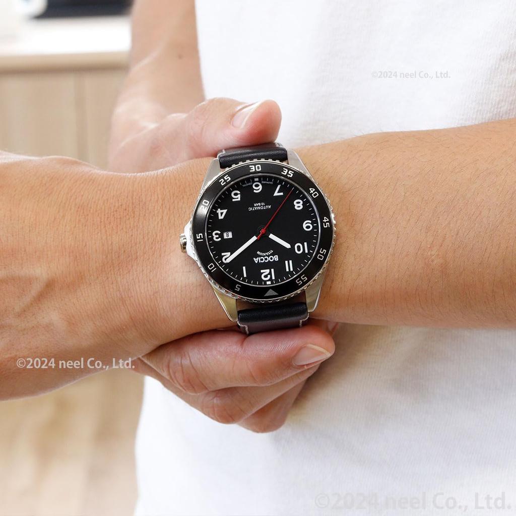 Boccia Titanium Automatic Watch Black 3653-04