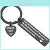 Elegant Stainless Steel Keychain Heart Pendant Personalized Gift For Friends And Colleagues