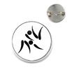 2021 Trendy Sports I Love Judo Brooches Pins Men Women Karate Jewelry High Quality Handmade Badge Brooch Gift