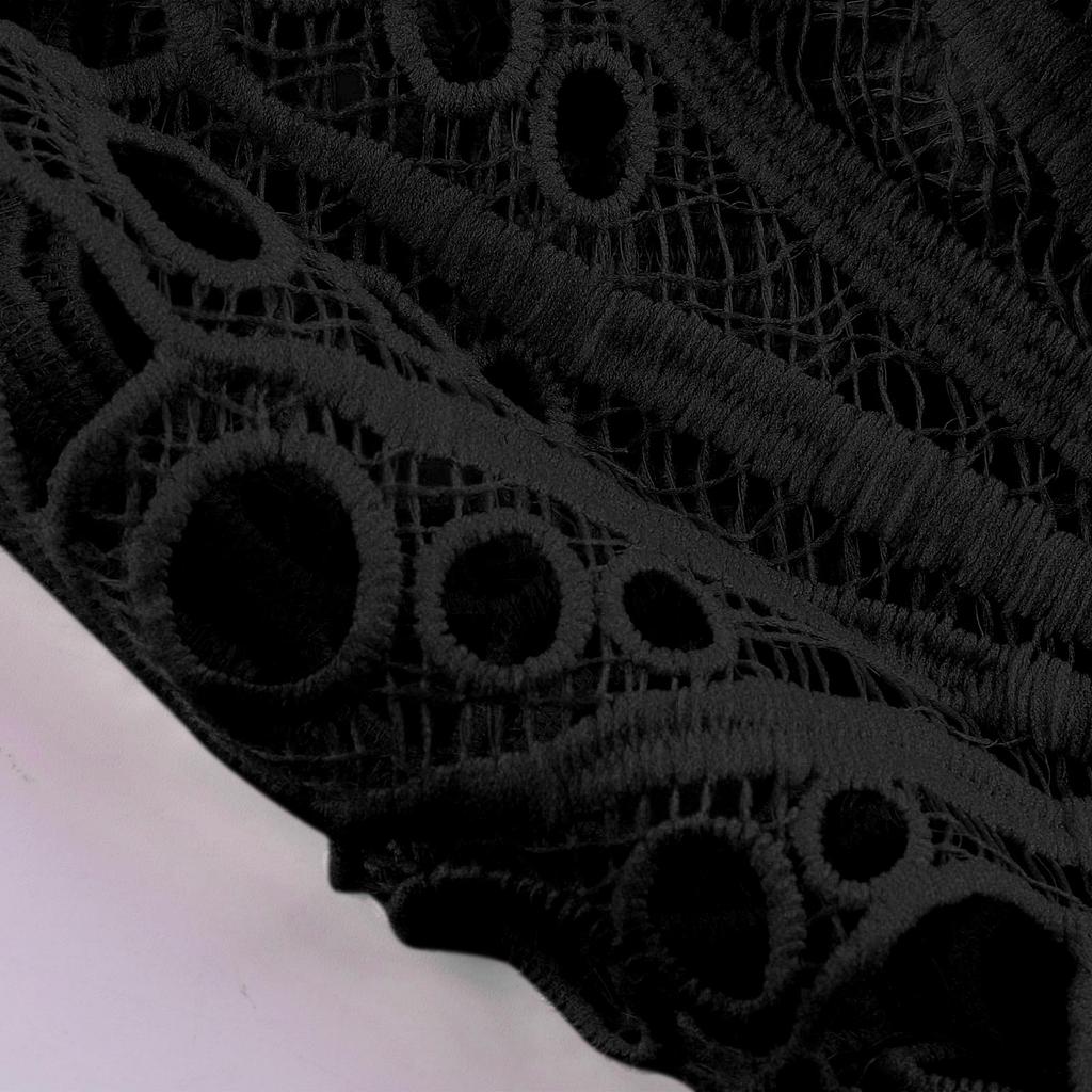Women's Solid Color Lace Long Sleeve Splicing Casual Button Down Shirt Blouse