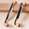 Woodworking Pull Knife Draw Knife Straight Draw Shave Knife Woodworking Tool Scraper Plane with Double Wood Handles