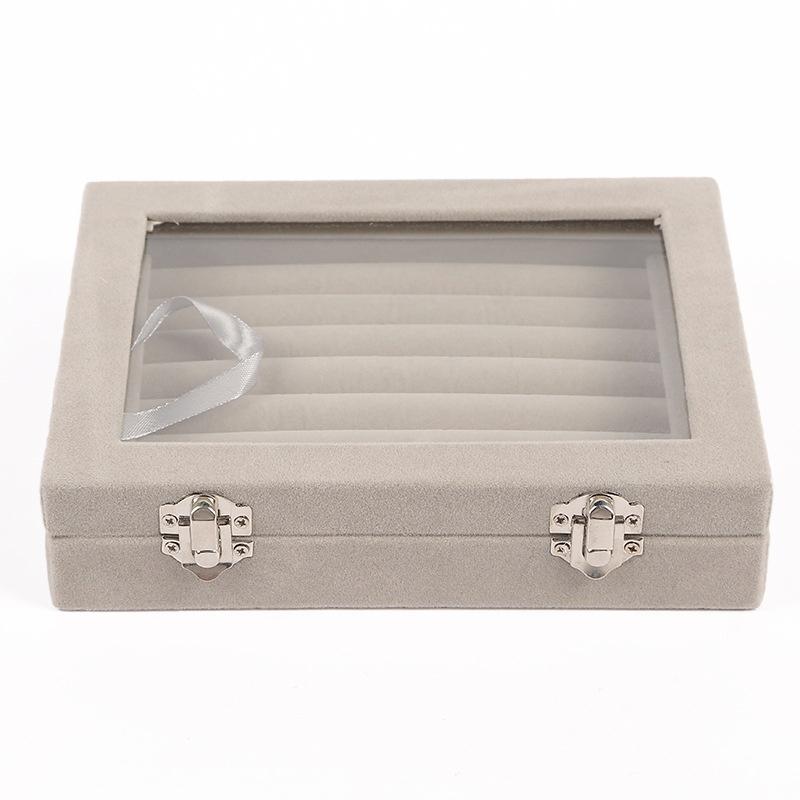 Portable Jewelry Storage Box Earring Ring Necklace Container Jewelry Display Case
