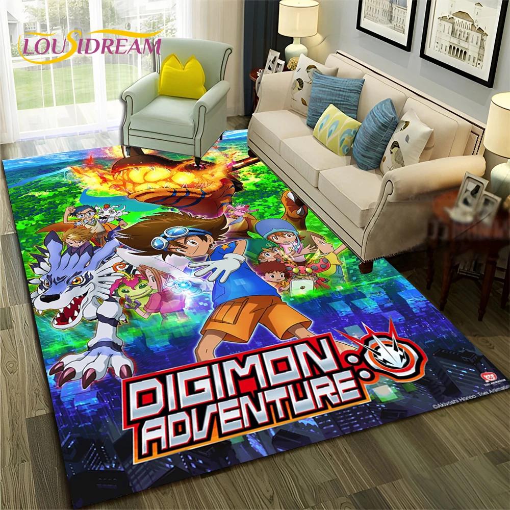 Cartoon Digimon Adventure Monster 3D Carpet Rug for Home Living Room Bedroom Sofa Doormat Decor,kids Area Rug Non-slip Floor Mat