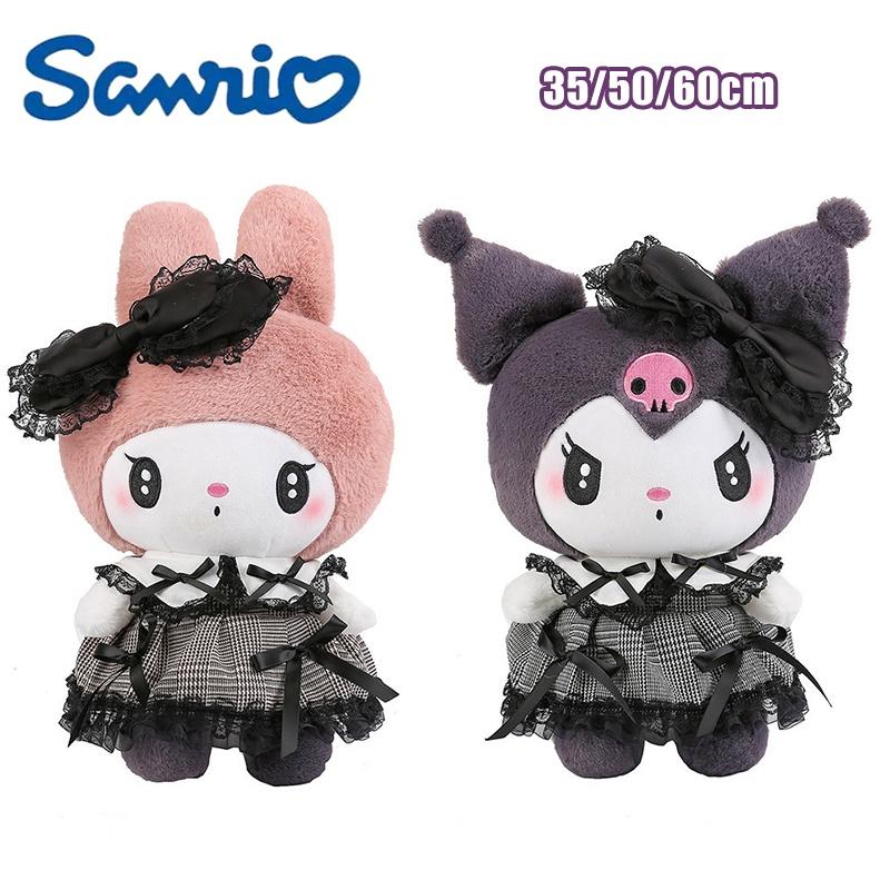 Sanrio Kuromi Mymelody Gothic Plush Toy Soft Stuffed Lolita Dress Doll For Kids Gift!