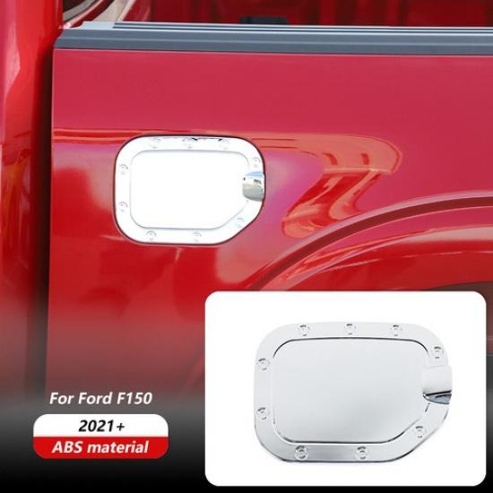 Chrome Fuel Filler Door Gas Tank Cap Cover Trim for Ford F-150 + Accessories