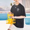 Anta Loose Letter Print Short Sleeve T-Shirt Men tops Black 952328102-4