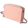 Women Chain Shoulder Bag Adjustable Large Capacity Zipper Vintage PU Shoulder Bag Pink Free Size