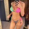 Sexy Leopard Printed Splicing Halter Bikini Women Swimwear Female Swimsuit Two-pieces Bikini Set Bather Bathing Suit Swim