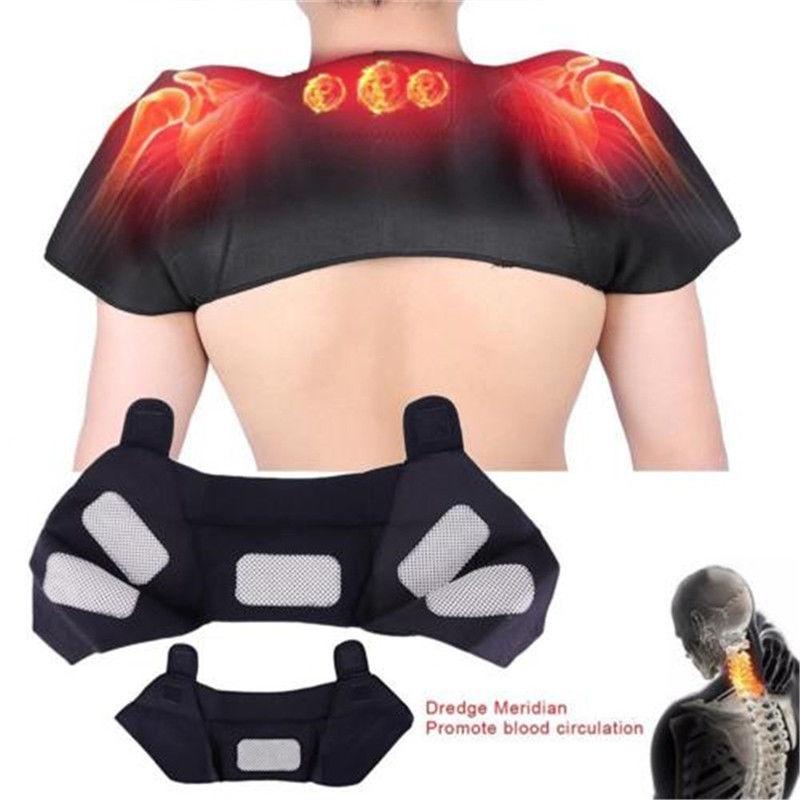 Self Therapy Heating Magnetic Tourmaline Back Support Belt Shoulder Protector