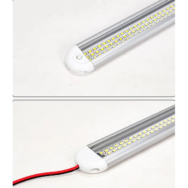 1PC/2PCS/4PCS High Brightness Vehicle Interior Light with Switch 12V-80V Universal Reading Lamp For RV Box Truck Camper Van Boat