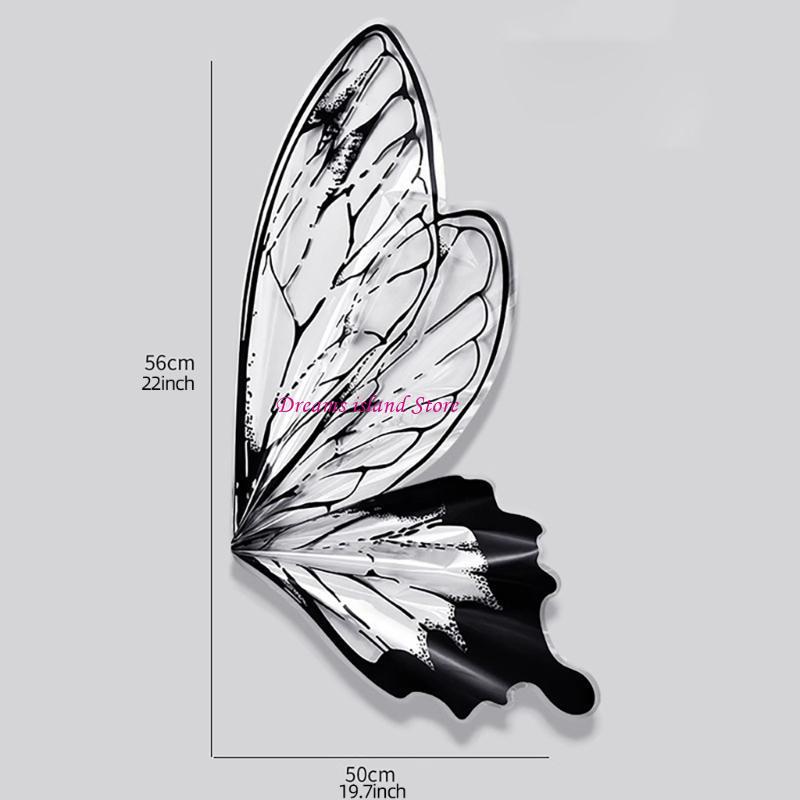 Pack of 40 Butterfly Wing Wrapping Paper Stylish Flowers Packaging Paper Birthday Presents Wrappers Party Supplies HX6C