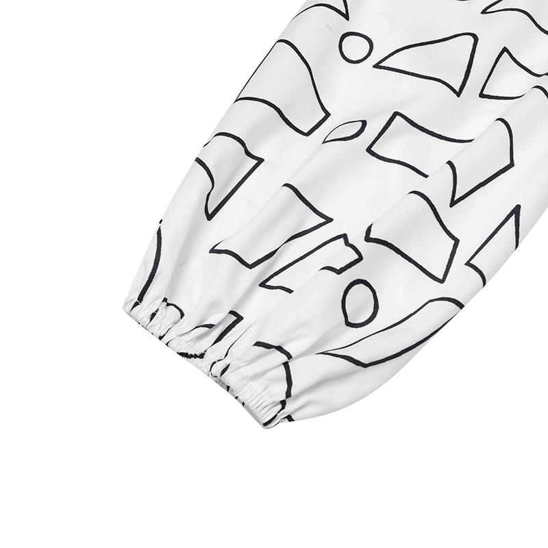 Oversized Women Casual Round Neck 3/4 Sleeve Striped Print Loose Maxi Ruffled Dress