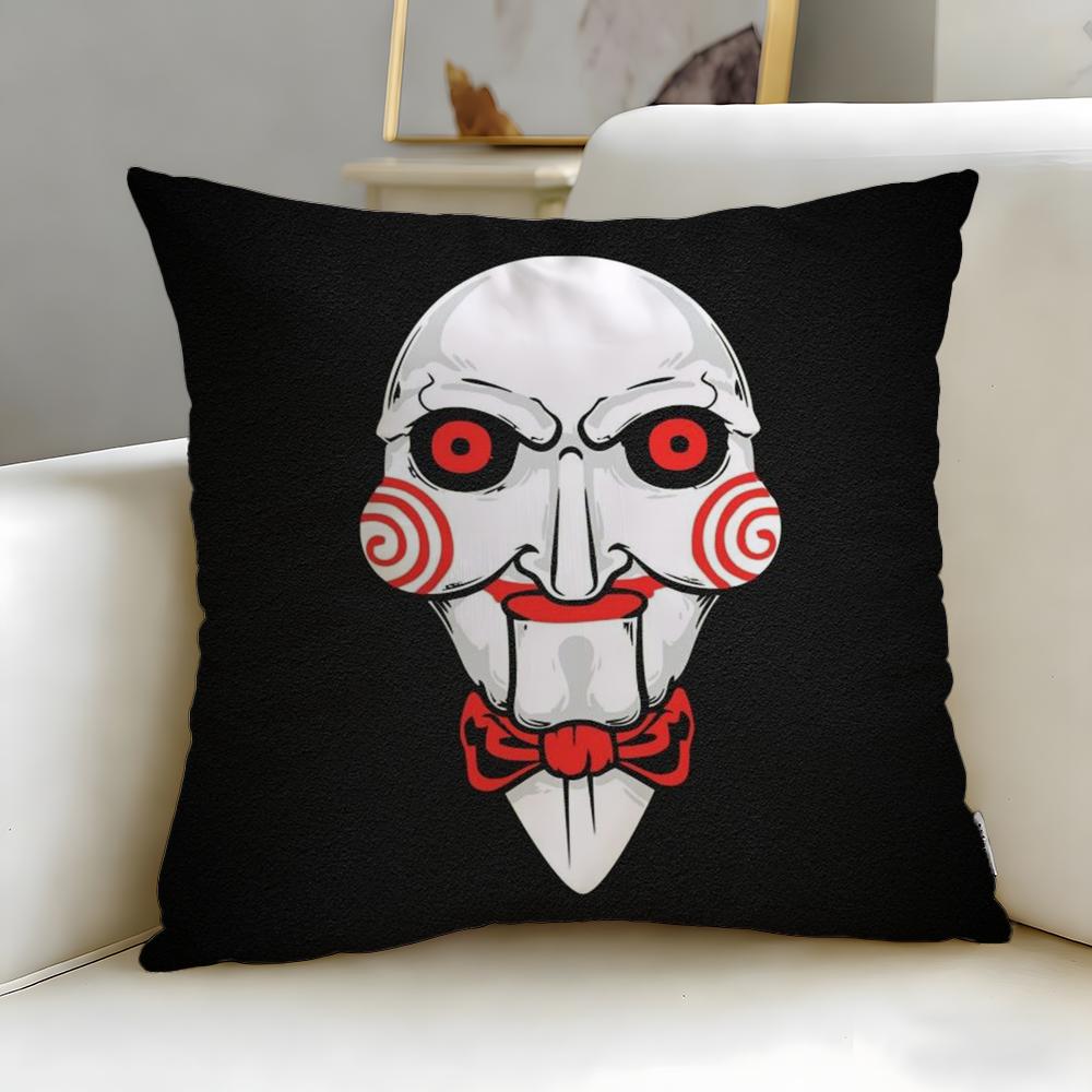 popular movie X Saw X Cushion Cover Soft & Easy-Wash Pillow Case – Versatile for Couch, Bed, Travel and Office
