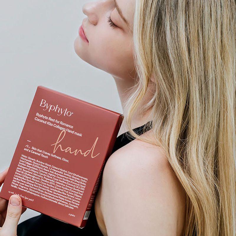 BYPHYTO Coconut Kiss Collagen Hand Mask (4 sheets, 24ml) Collagen Hand Mask