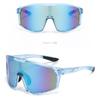 Fashion Sports One-Piece Colorful Large-Frame Glasses Two-Color Temple Sports Cycling Sunglasses Cycling Glasses