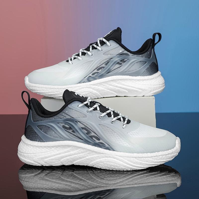 Fashion Men's Summer Breathable Platform Couple Trendy Sneakers Lightweight Running Soft Bottom Casual Mesh Shoes Men Zapatillas Hombre