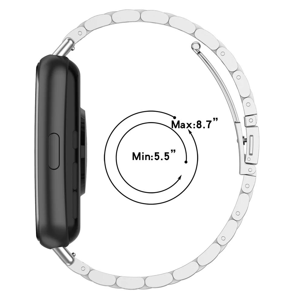 Edelstahl-Uhrenarmband für Huawei Watch Fit 5 pro-fit5 4 3 Armband Smartwatch Correa Armband für Huawei Fit 4Pro Metall-Armband