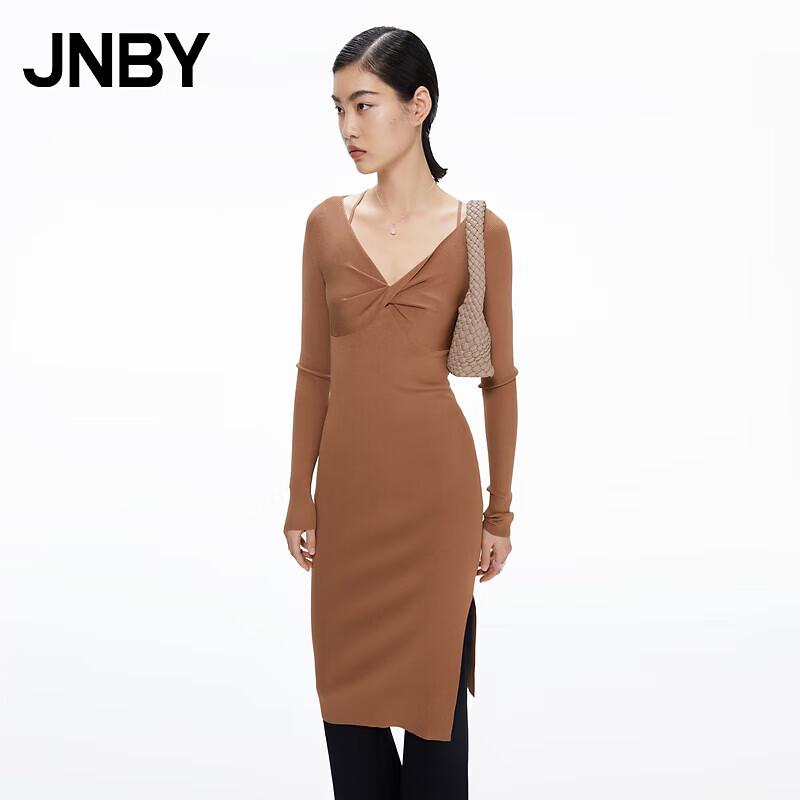 

JNBY 2023 Spring V-Neck A-Line Midi Dress L