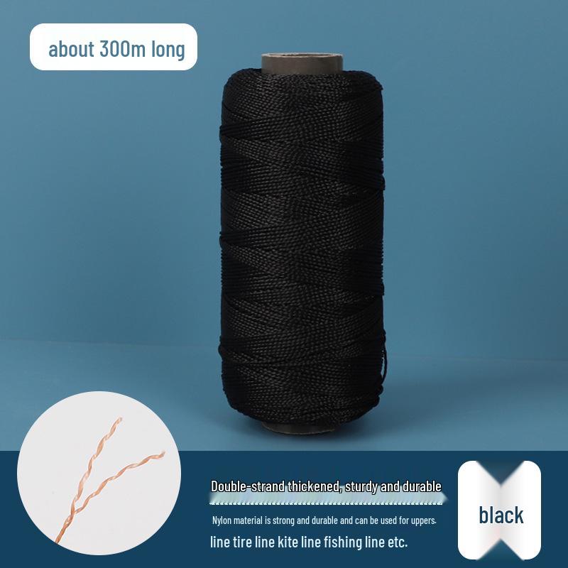 Shoe & Tire Repair Nylon Thread Set: Ideal for Shoes, Kites, Fishing, Hand Sewing, and Binding with Needle.