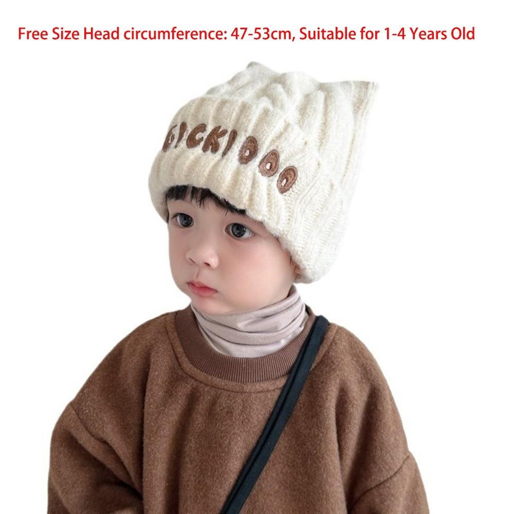 Coldproof Pullover Cap Warm Beanie Hat New Ear Protection Hat  Baby