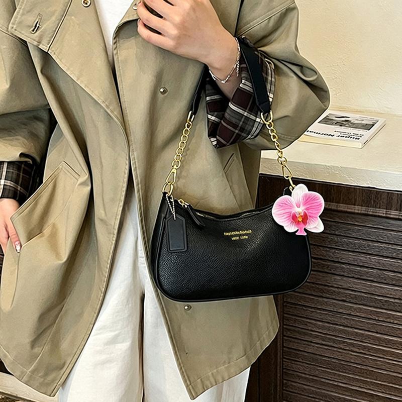 Yogodlns Faionable Casual Crossbody Bag Women's Oulder Bag Trendy Design Underarm Bag Soft PU Leather Color Handbags Purses