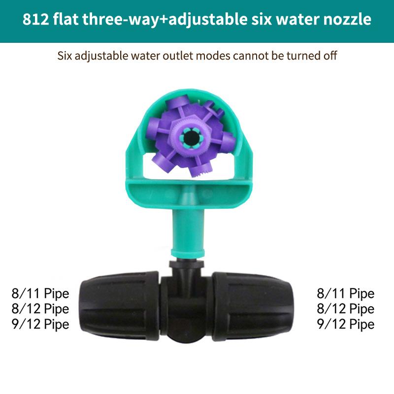 Hanging Misting Nozzle Fog Nozzle Hanging Anti Drip Misting Sprinkler Kits For 8/11 Hoses Mist Water Sprayer