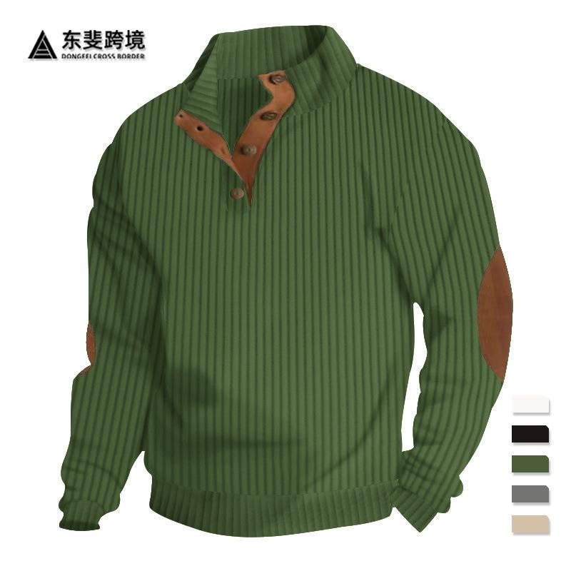 Men's Stand Collar Sweatshirt, Spring Autumn Fashion Casual Long Sleeve T Shirt Jacket, Hot Selling Top for Men