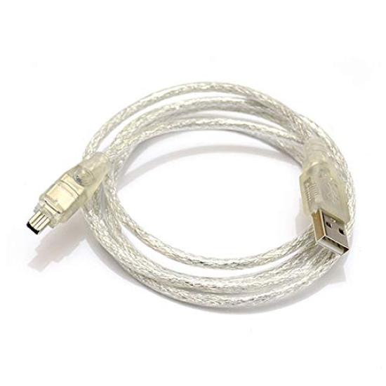 CHENYANG USB Male To Firewire IEEE 1394 4 Pin Male iLink Adapter Cord Cable for Sony DV DCR-TRV75E