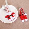 Christmas Silverware Holders Christmas Ornament Decor Utensil Holder Pockets For Dining Table Restaurant Hotel Banquets Party