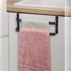 1pc/2pcs Kitchen Cabinet Towel Rack, Double Kitchen Towel Rack, Cabinet Door Towel Rail, Bathroom Double Towel Rail Rack, Can Hold Hand Towels/Dish