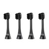 Electric Toothbrush Facial Device Oral Lift Series Clean Toothbrush Head Set Black with Sticker Store Exclusive & (4 Pieces) YOC-OLTBH2AM2