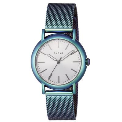 Ceas Furla EASYSHAPE Cadran Argintiu Oțel Inoxidabil Cuarț 32MM Ceas WW00024023L6 Albastru Damă