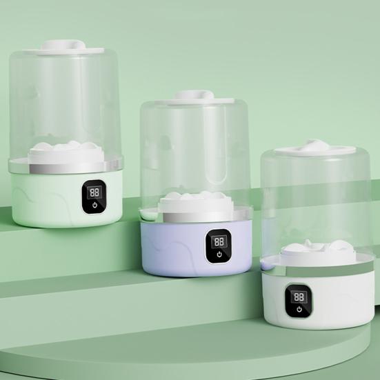 Portable Underwear Washer Rechargeable Cordless Mini Washing Machine Travel Laundry Machine Mini Washer with LED Display for Cleaning Underwear Small