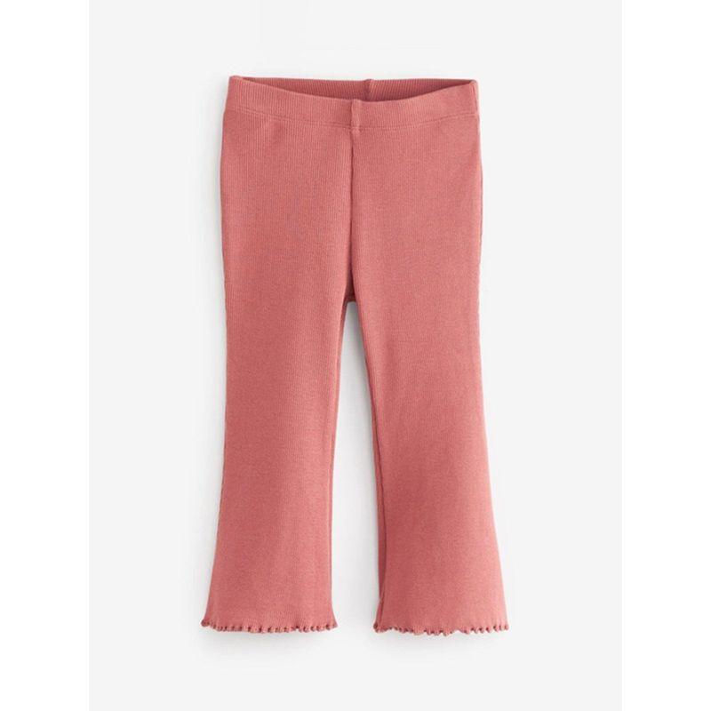 Autumn and Winter Girls' Pink Pullover Sweatshirt Set 2025 Autumn Children's Stylish Top with Flared Long Pants