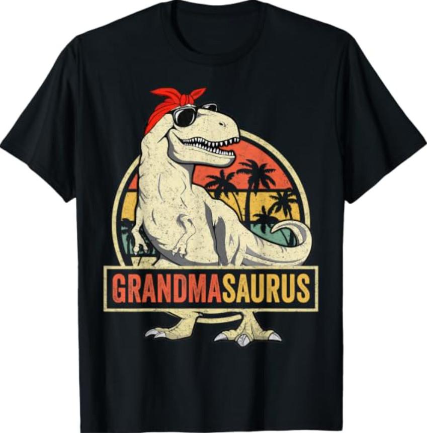 Grandmasaurus T Rex Dinosaur Grandma Saurus Family Matching T-Shirt