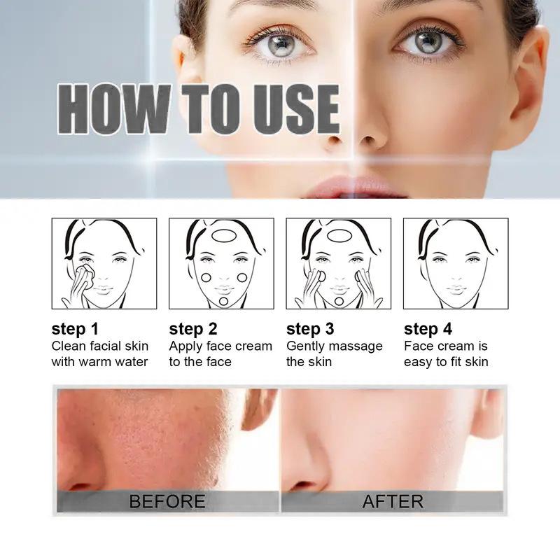 Ranní krém, Noční krém, Hydratační a Zvláčňující, Krém proti vráskám, Jemný Bělící a Omlazující Regenerační krém.