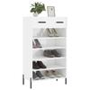 VidaXL Armoire à chaussure Blanc brillant 60x35x105 cm Bois ingénierie 829622