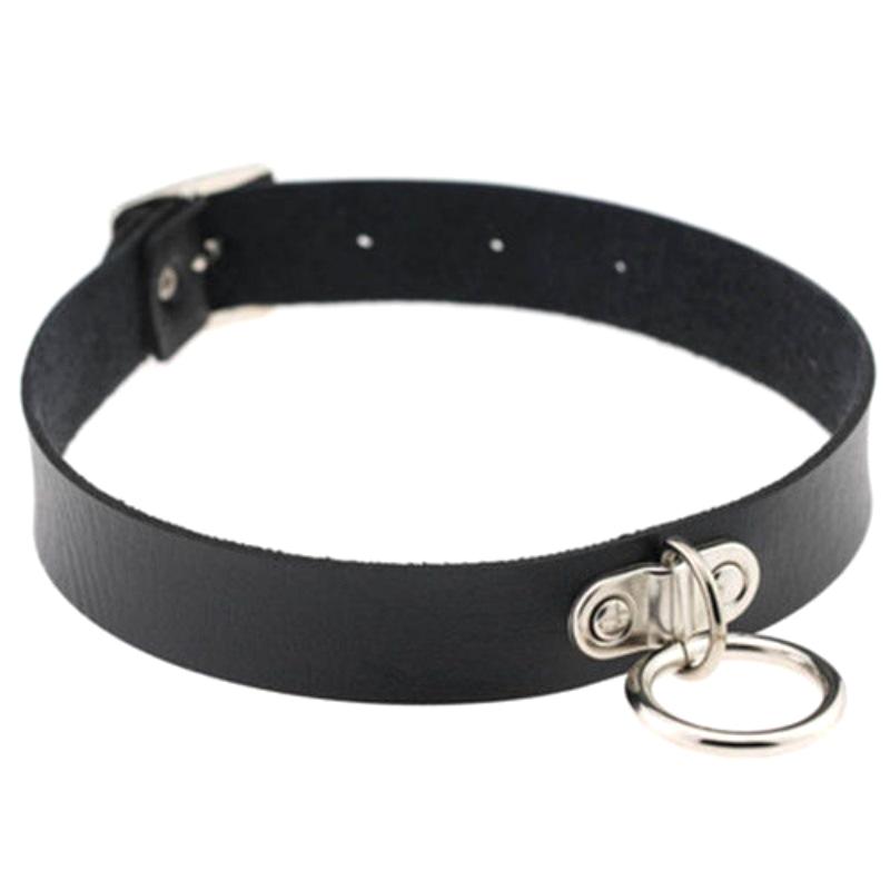 Černý Kožený Řetízek na Klíční Kost Choker Náhrdelník Tenký Pu Vintage Pro Ženy Goth Smyslné Šperky Pro Ženy Dárek