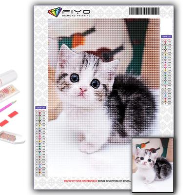 Full 5D Diy Diamond Painting Cute Little Animals Cat, Dog, Panda 5D Diamond Painting